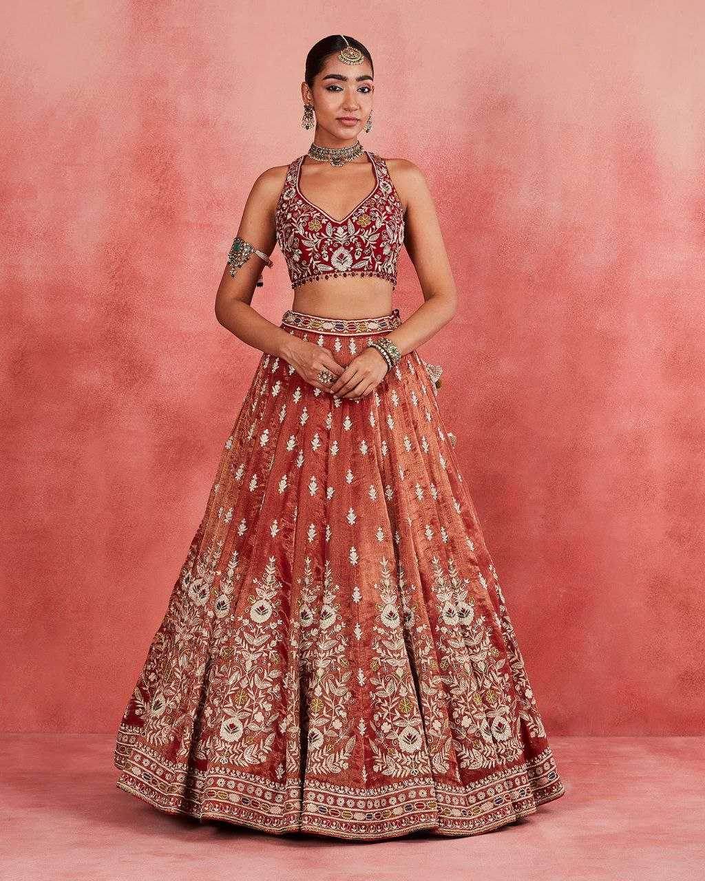 Silk Designer Embroidered Lehenga - MYLUXURY LANE ENTERPRISE
